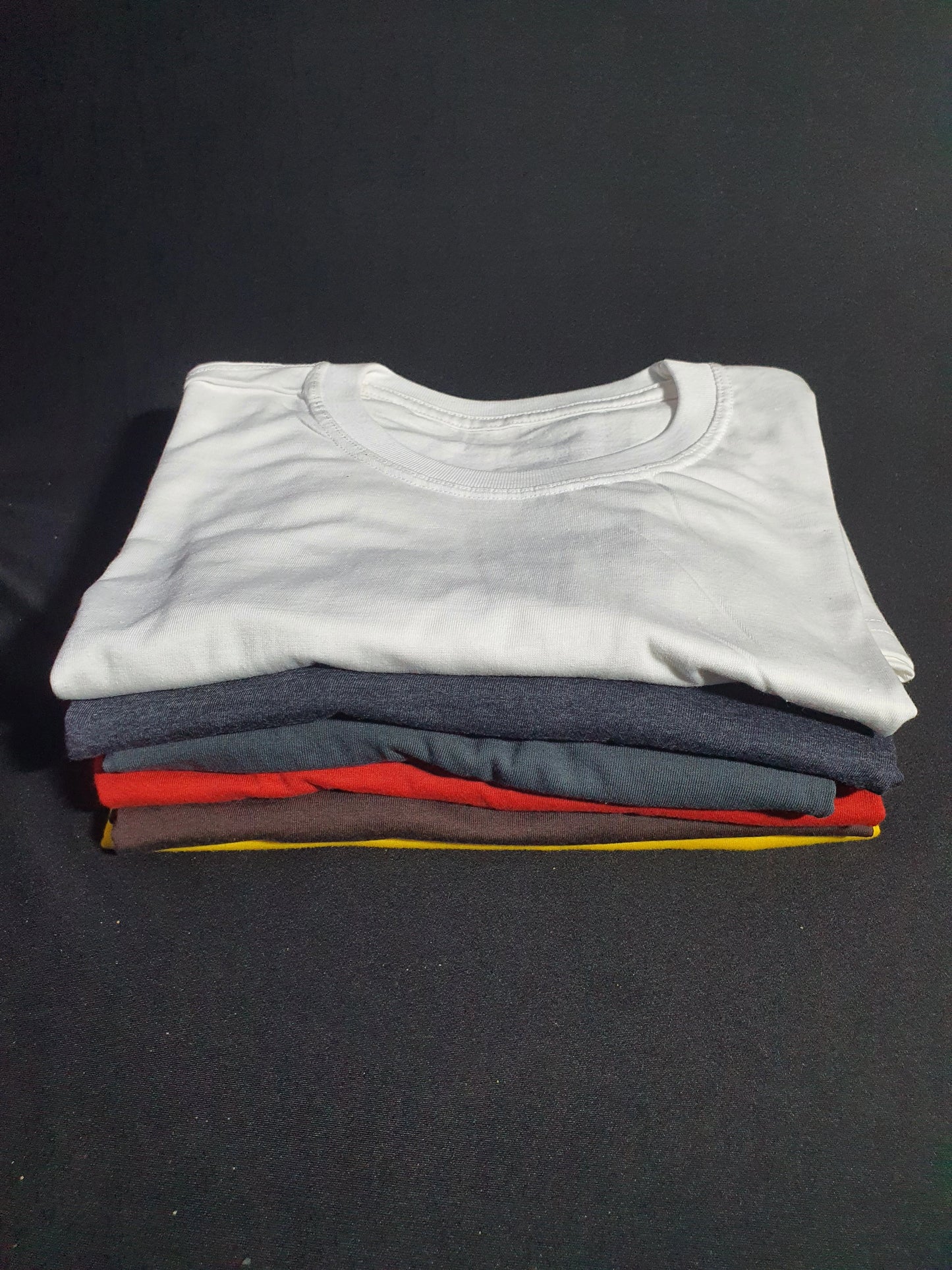 Pack Of 5 Plain Premium Quality T-Shirt - Half Sleeves T Shirt - Stylish Summer Cotton
