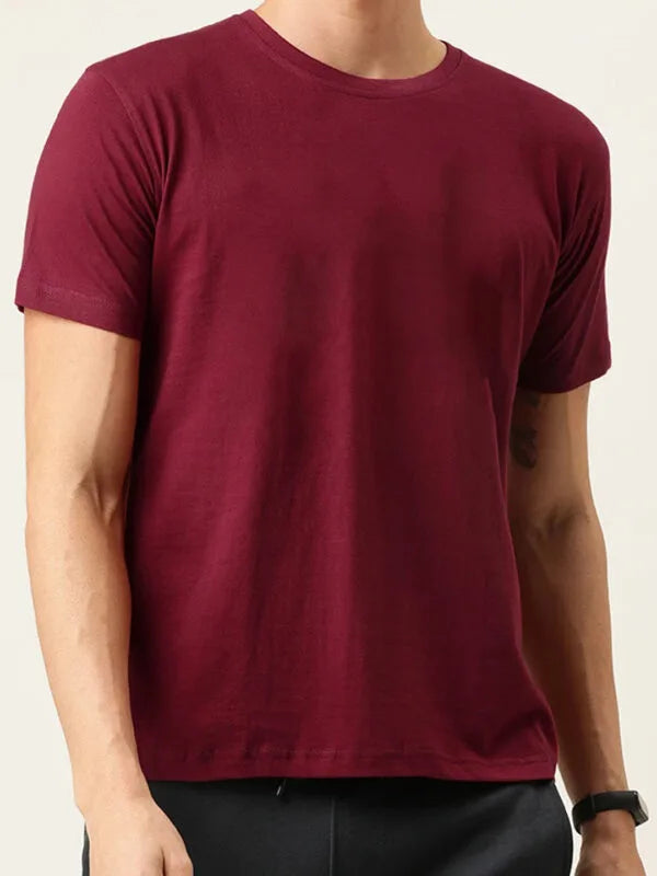 Plain Maroon T-Shirt