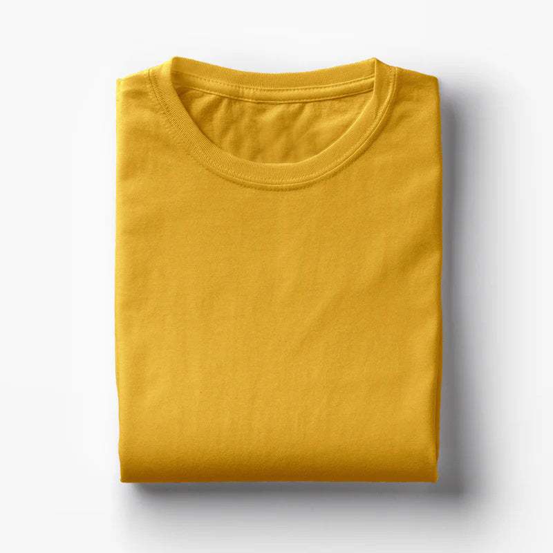 Sunshine Yellow Half Sleeve T-Shirt for Men