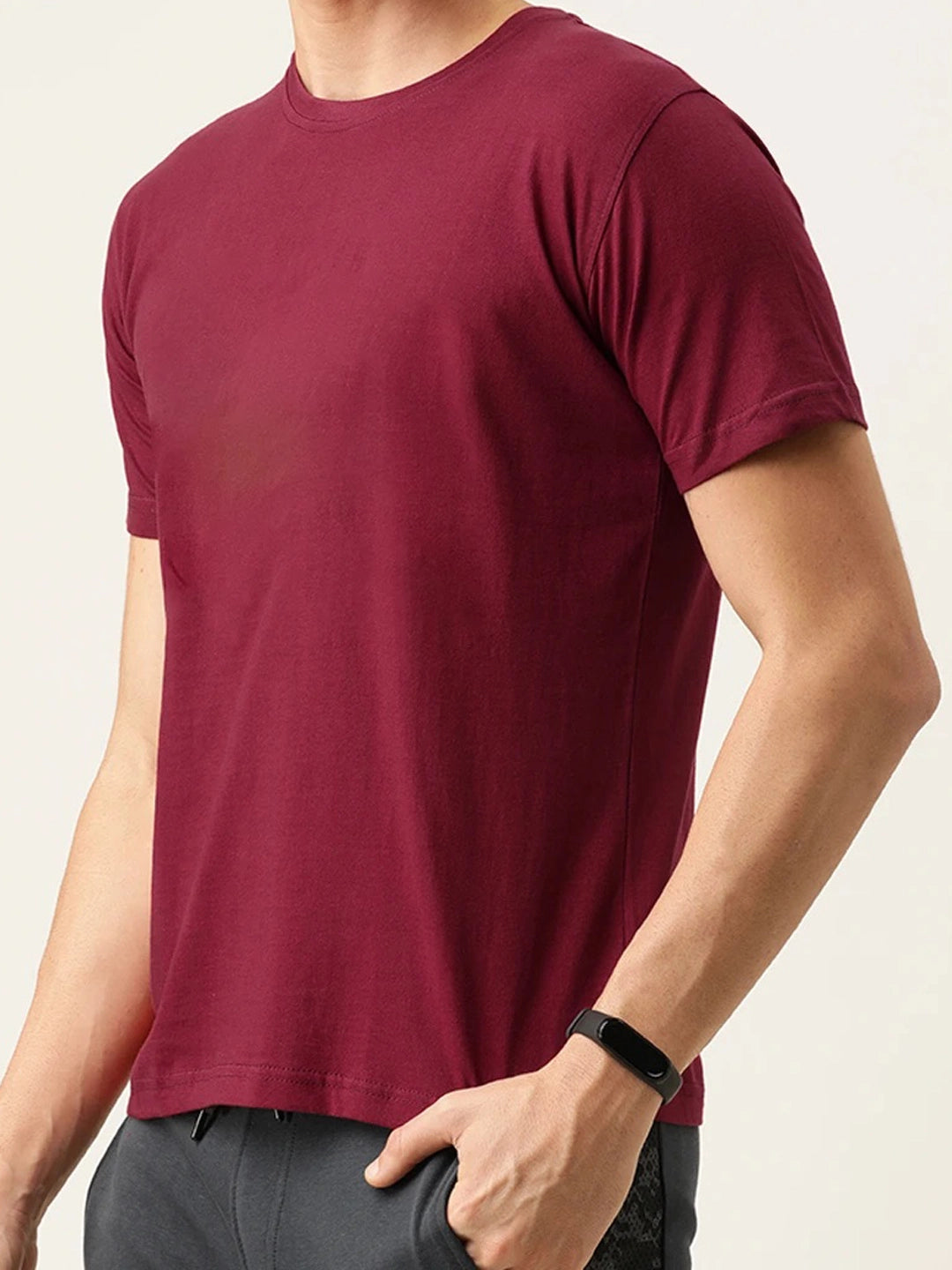 Plain Maroon T-Shirt
