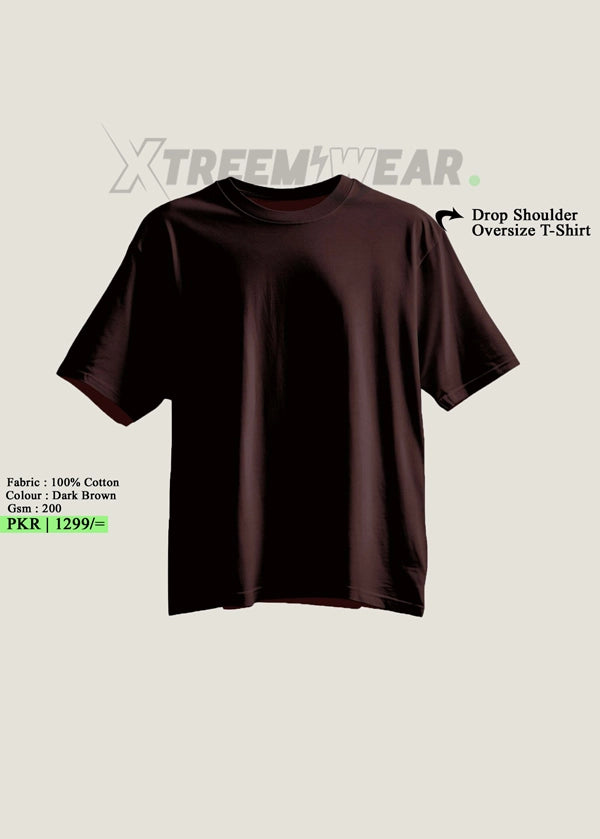 Drop Shoulder Oversize T-Shirt | Plain