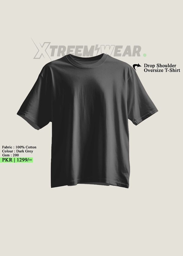 Drop Shoulder Oversize T-Shirt | Plain