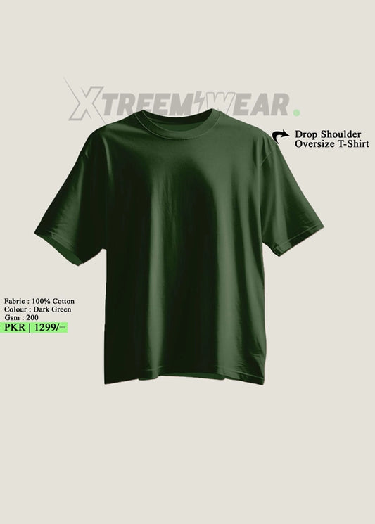 Drop Shoulder Oversize T-Shirt | Plain
